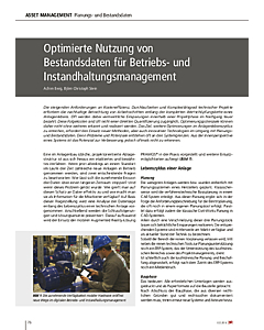 Optimierte Nutzung von Bestandsdaten für Betriebs- und Instandhaltungsmanagement