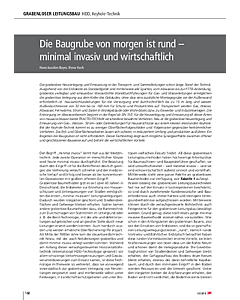 Die Baugrube von morgen ist rund – minimal invasiv und wirtschaftlich