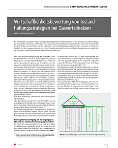 Wirtschaftlichkeitsbewertung von Instandhaltungsstrategien bei Gasverteilnetzen