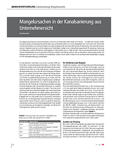 Mangelursachen in der Kanalsanierung aus Unternehmersicht