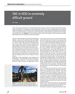 580 m HDD in extremely difficult ground