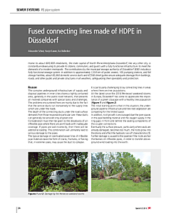 Fused connecting lines made of HDPE in Düsseldorf