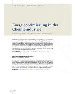 Energieoptimierung in der Chemieindustrie