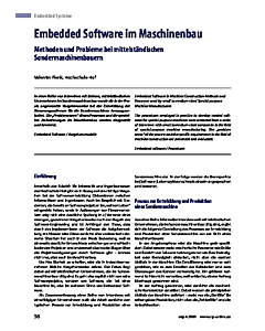 Embedded Software im Maschinenbau