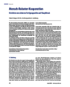 Mensch-Roboter-Kooperation