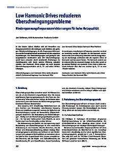 Low Harmonic Drives reduzieren -Oberschwingungsprobleme