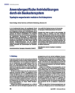 Anwenderspezifische Antriebslösungen durch ein Baukastensystem