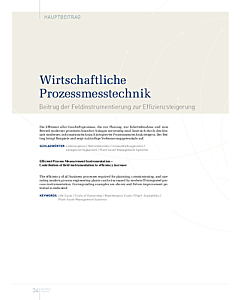 Wirtschaftliche Prozessmesstechnik