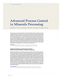 Gehobene Prozessführung in der Mineralienverarbeitung