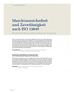 Maschinensicherheit und Zuverlässigkeit nach ISO 13849
