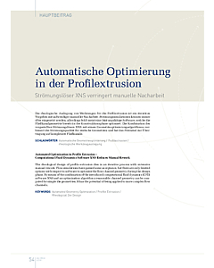 Automatische Optimierung in der Profilextrusion