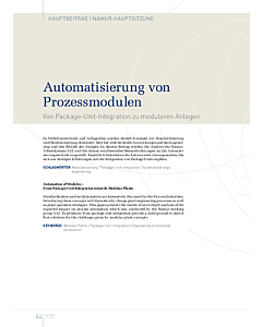 Automatisierung von Prozessmodulen