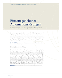 Einsatz gehobener Automationslösungen