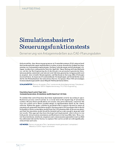Simulationsbasierte Steuerungsfunktionstests