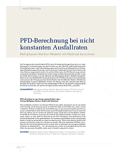 PFD-Berechnung bei nicht konstanten Ausfallraten