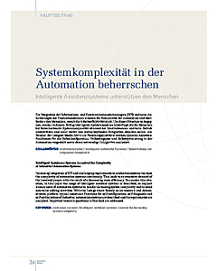 Systemkomplexität in der Automation beherrschen