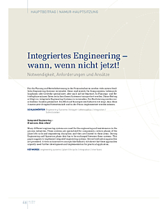 Integriertes Engineering - wann, wenn nicht jetzt!