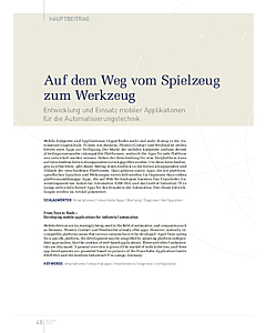 Auf dem Weg vom Spielzeug zum Werkzeug