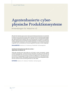 Agentenbasierte cyberphysische Produktionssysteme