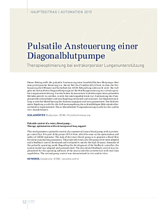 Pulsatile Ansteuerung einer Diagonalblutpumpe