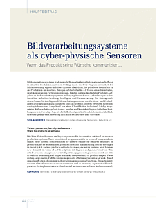 Bildverarbeitungssysteme als cyber-physische Sensoren