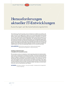 Herausforderungen aktueller IT-Entwicklungen