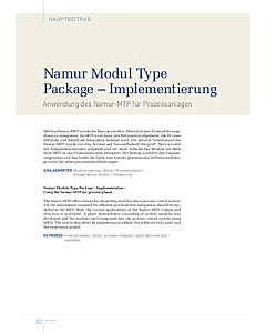 Namur Modul Type Package – Implementierung