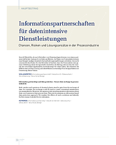 Informationspartnerschaften für datenintensive Dienstleistungen