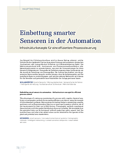 Einbettung smarter Sensoren in der Automation