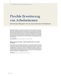 Flexible Erweiterung von Arbeitsräumen