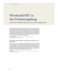 WirelessHART in der Prozessregelung