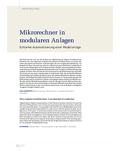 Mikrorechner in modularen Anlagen