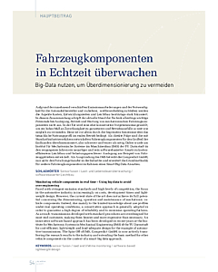 Fahrzeugkomponenten in Echtzeit überwachen