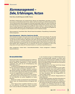 Alarmmanagement - Ziele, Erfahrungen, Nutzen