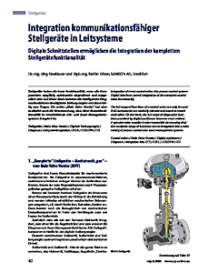 Integration kommunikationsfähiger Stellgeräte in Leitsysteme
