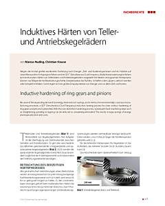 Induktives Härten von Teller- und Antriebskegelrädern