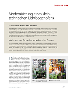 Modernisierung eines kleintechnischen Lichtbogenofens