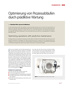 Optimierung von Prozessabläufen durch prädiktive Wartung