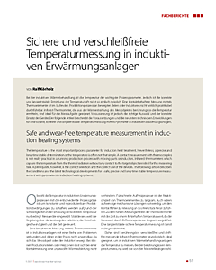 Sichere und verschleißfreie Temperaturmessung in induktiven Erwärmungsanlagen