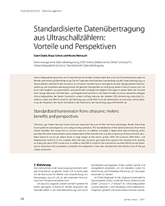 Standardisierte Datenübertragung aus Ultraschallzählern: Vorteile und Perspektiven