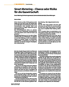 Smart Metering - Chance oder Risiko für die Gaswirtschaft