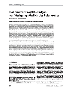 Das Snøhvit-Projekt ˗ Erdgasverflüssigung nördlich des Polarkreises