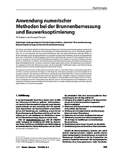 Anwendung numerischer Methoden bei der Brunnenbemessung und Bauwerksoptimierung