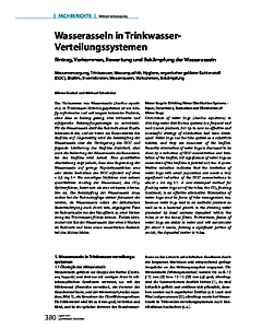 Wasserasseln in Trinkwasser - Verteilungssystemen