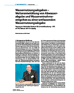 Wassernutzungsabgaben