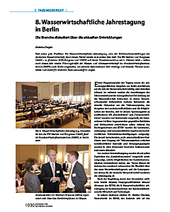 8. Wasserwirtschaftliche Jahrestagung in Berlin
