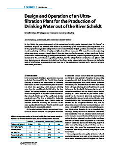Design and Operation of an Ultra­filtration Plant for the Production of Drinking Water out of the River Scheldt
