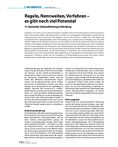 Regeln, Nennweiten, Verfahren – es gibt noch viel Potenzial