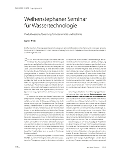 Weihenstephaner Seminar für Wassertechnologie