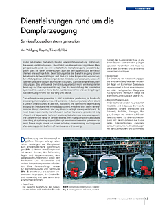 Dienstleistungen rund um die Dampferzeugung